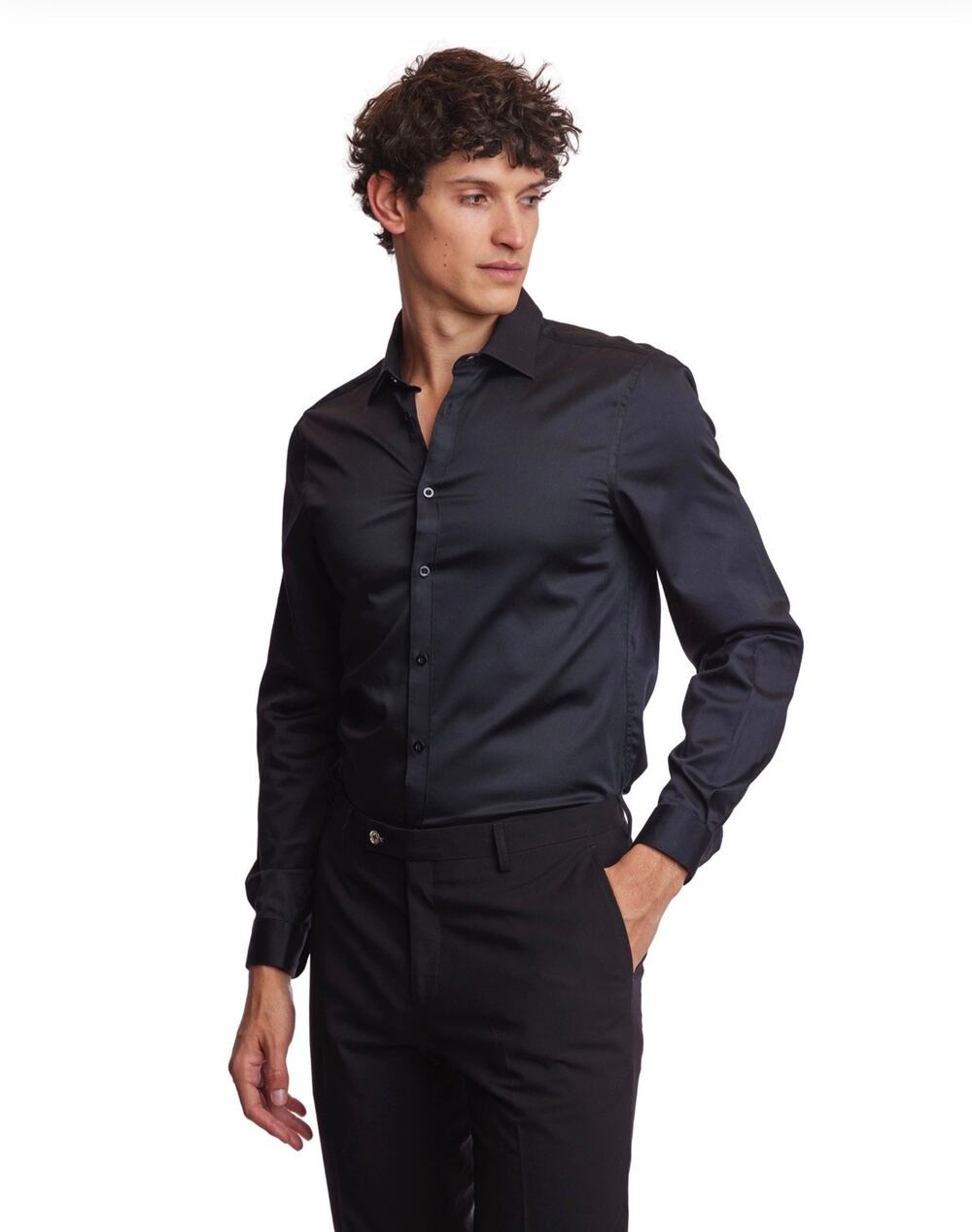 Paisley & Gray Samuel Spread Collar Shirt Men’s Black Button Down XXL NWT